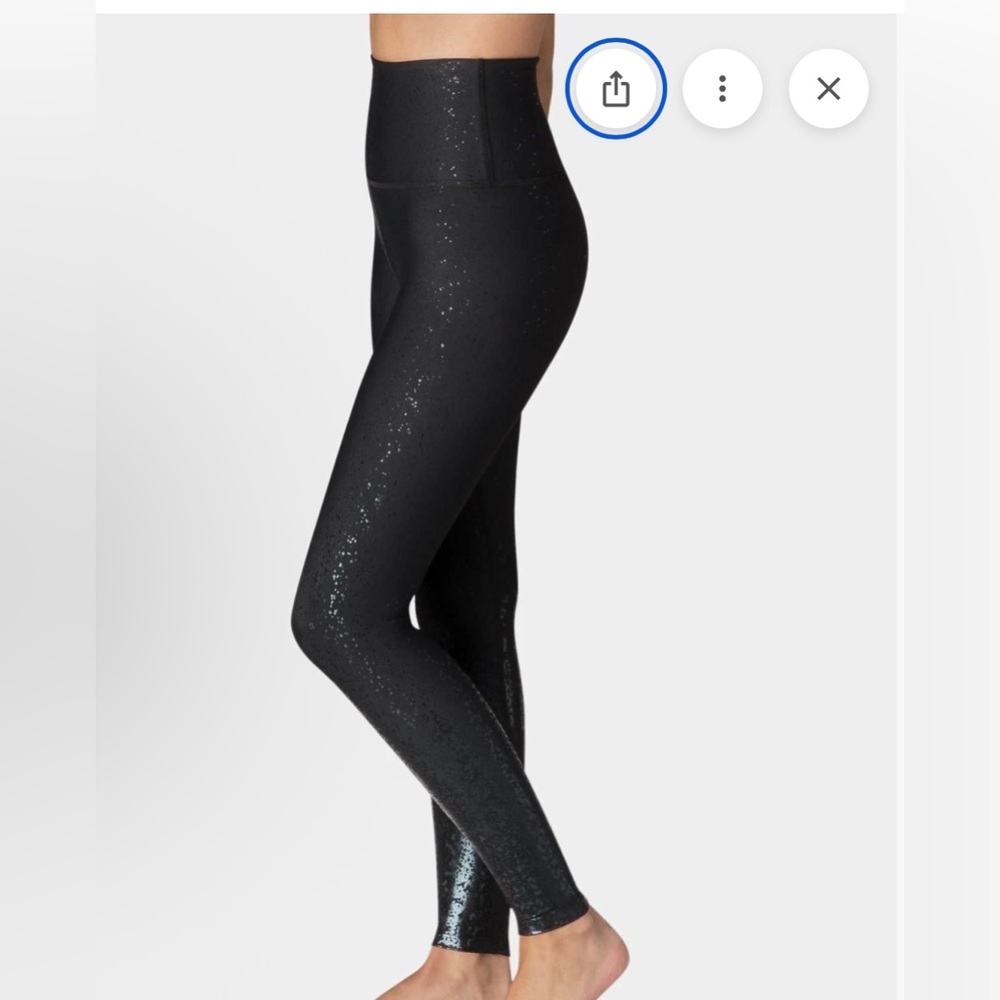 Beyond Yoga Leggings 
ALLOY OMBRE Midi – Black Foil Speckle - Picture 4 of 12